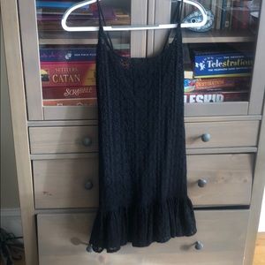 Black lace cocktail dress